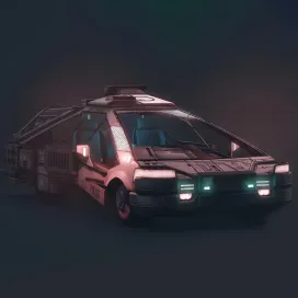 Blade runner ground police car 1982